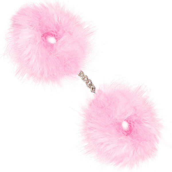 Secretplay Pink Marabou Handcuffs - UABDSM
