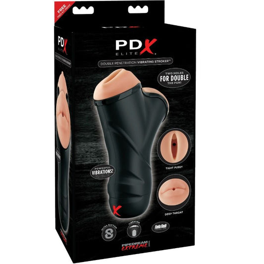 Pdx Elite Double Penetration Vibrating Stroker Pdx Elite Double Penetration Vibrating Stroker - UABDSM