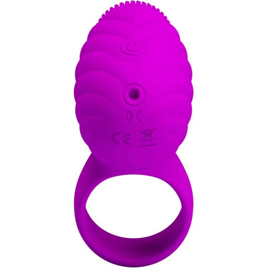 Pretty Love Male - Rotating And Teaser Rechargeable Cockring Florence - Purple - UABDSM