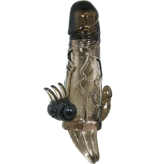 Brave Man Penis Cover With Clit And Anal Stimulation Double Bullet Black 16.5 Cm Brave Man Penis Cover With Clit And Anal Stimulation Double Bullet Black 16.5 Cm - UABDSM