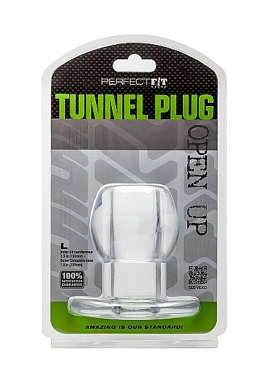 Perfect Fit Ass Tunnel Plug Silicone Clear L Perfect Fit Ass Tunnel Plug Silicone Clear L - UABDSM