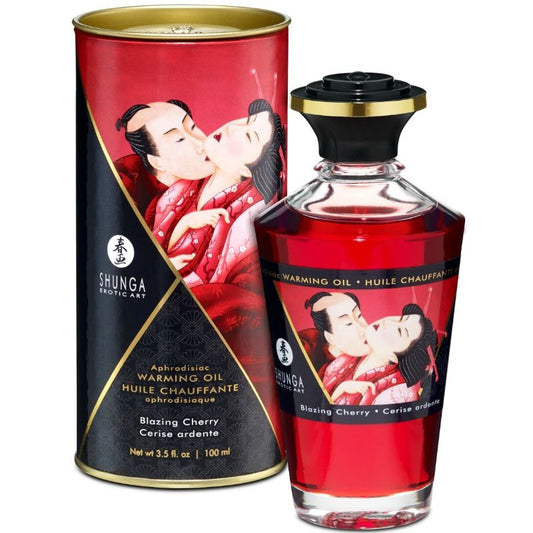 Shunga Aphrodisiac Warming Oil Blazing Cherry 100 Ml Shunga Aphrodisiac Warming Oil Blazing Cherry 100 Ml - UABDSM