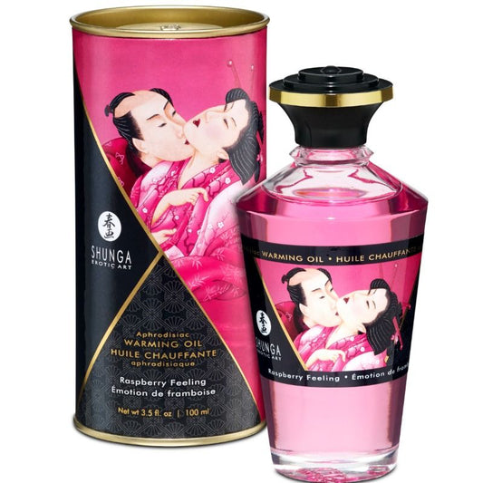 Shunga Aphrodisiac Warming Oil Raspberry Feeling 100 Ml Shunga Aphrodisiac Warming Oil Raspberry Feeling 100 Ml - UABDSM