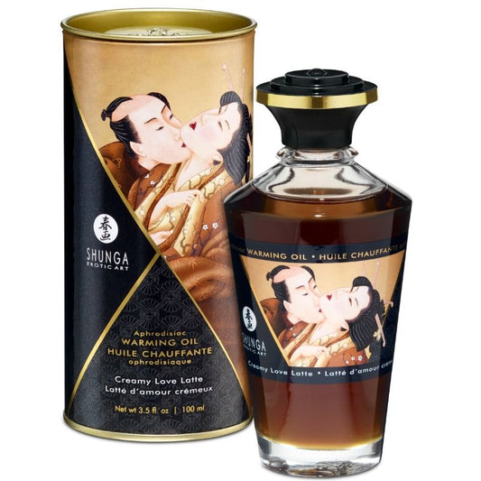Shunga Aphrodisiac Warming Oil Creamy Love Latte 100 Ml Shunga Aphrodisiac Warming Oil Creamy Love Latte 100 Ml - UABDSM