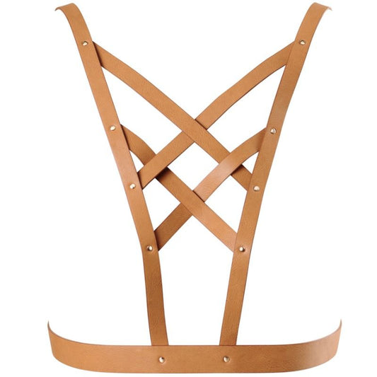 Bijoux Indiscrets Maze Cross Cleavage Harness Brown Bijoux Indiscrets Maze Cross Cleavage Harness Brown - UABDSM