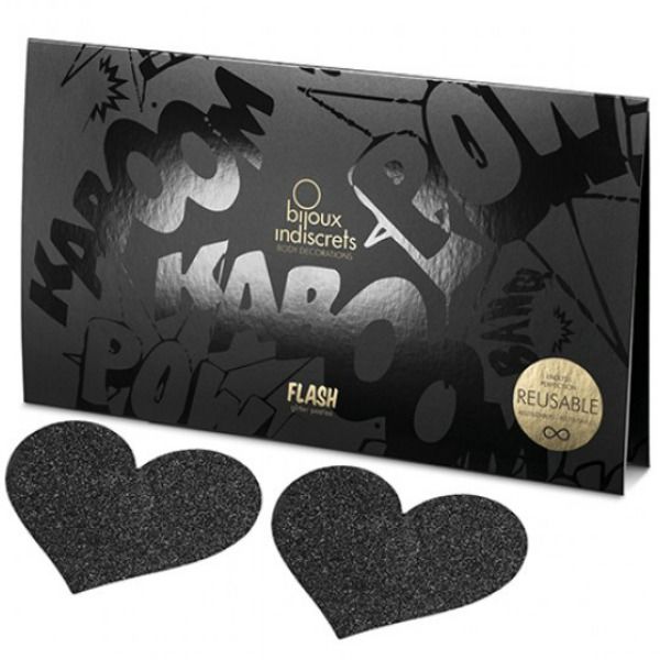 Bijoux Pezoneras Flash Black Heart - UABDSM