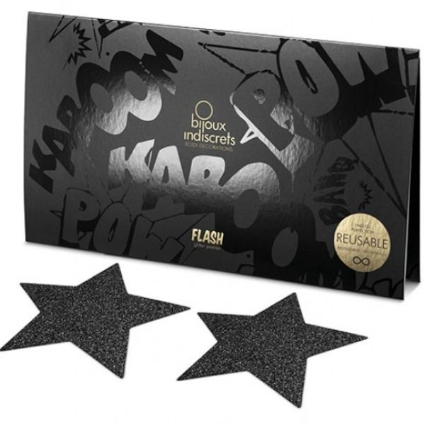 Bijoux Pezoneras Flash Star Black - UABDSM