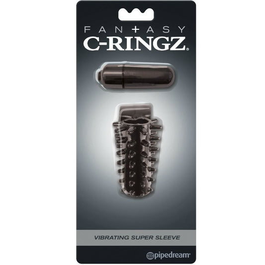 Fantasy C-ringz Vibrating Cock Sleeve Black - UABDSM