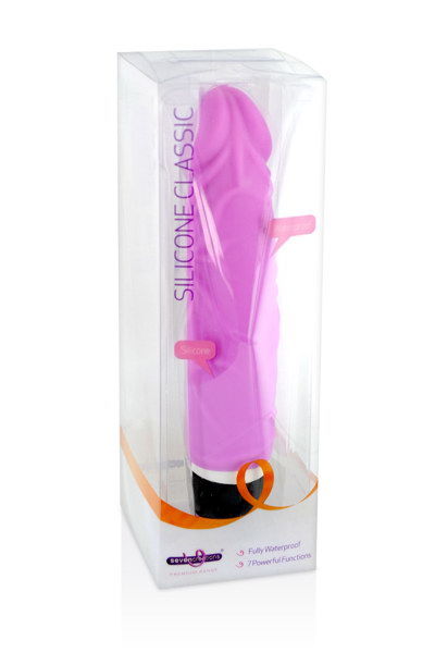 Classic Silicone Vibrator Pink 16 Cm - UABDSM