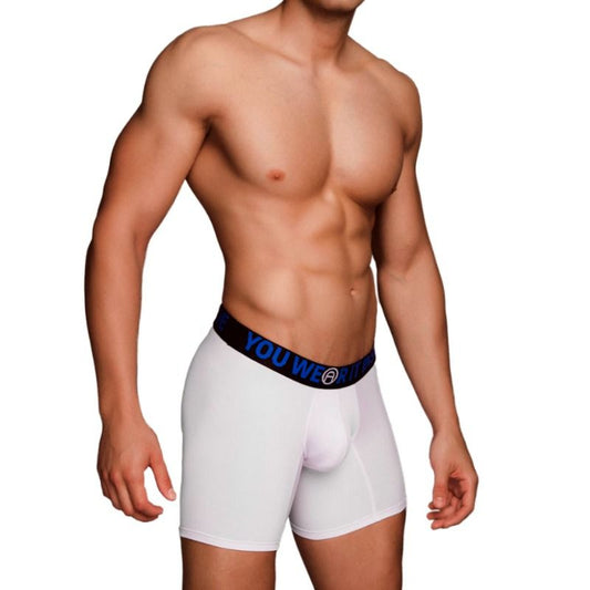 Macho - Ms077 Sport Long White Boxer Size S Macho - Ms077 Sport Long White Boxer Size S - UABDSM