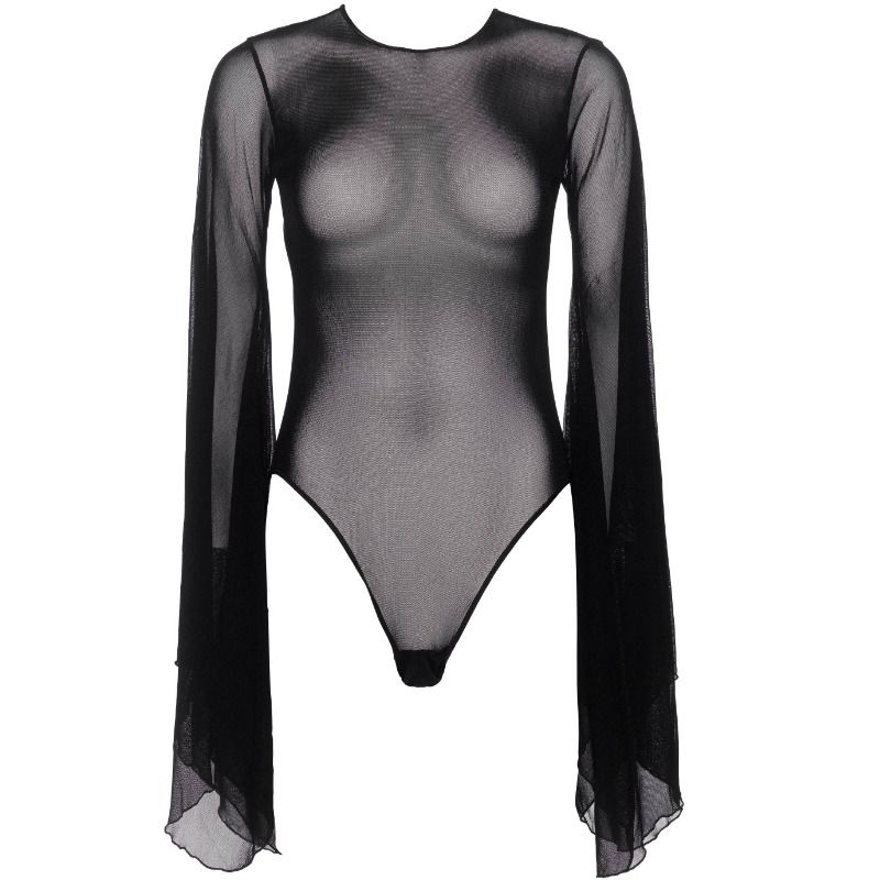 Leg Avenue Mesh Bell Sleeve Teddy S/m - UABDSM