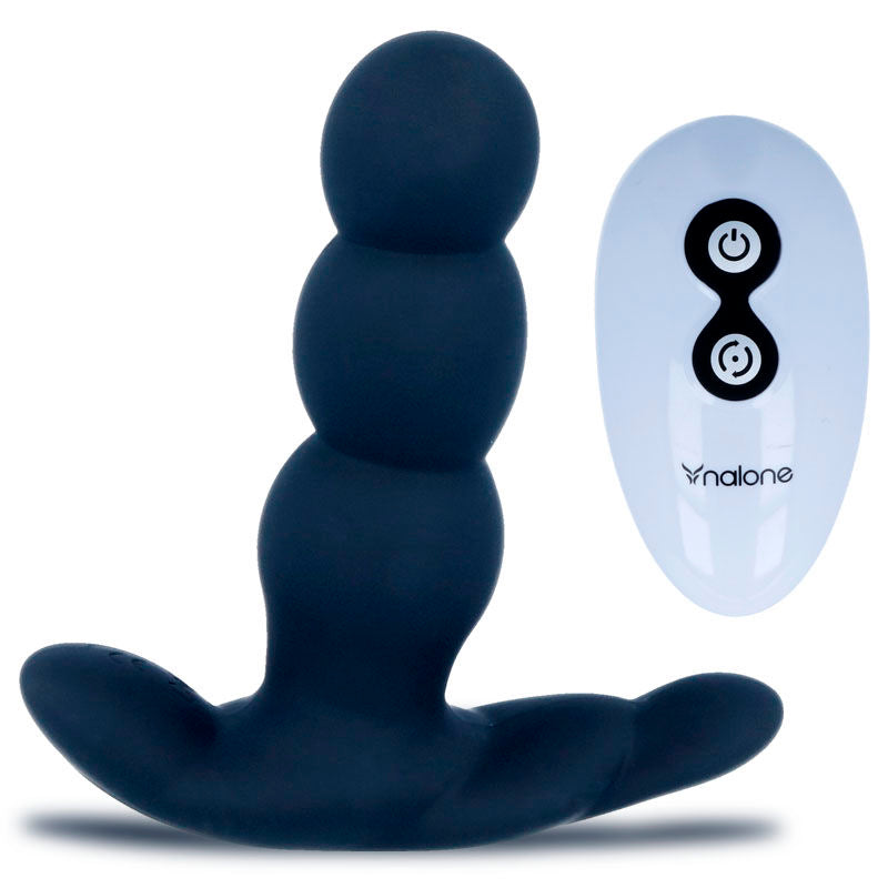 Nalone - Pearl Anal Vibrator With Remote Control Black - UABDSM