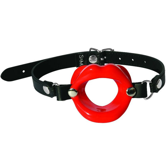 Sex & Mischief Silicone Red Lips Black - UABDSM