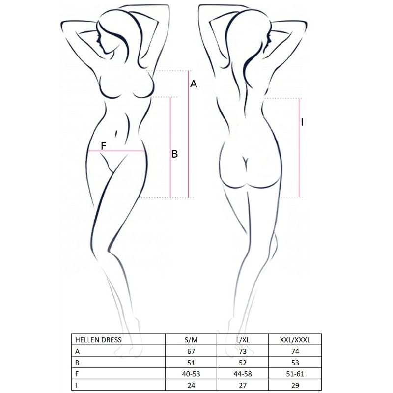 Passion Woman Hellen Dress And Thong S/m - UABDSM