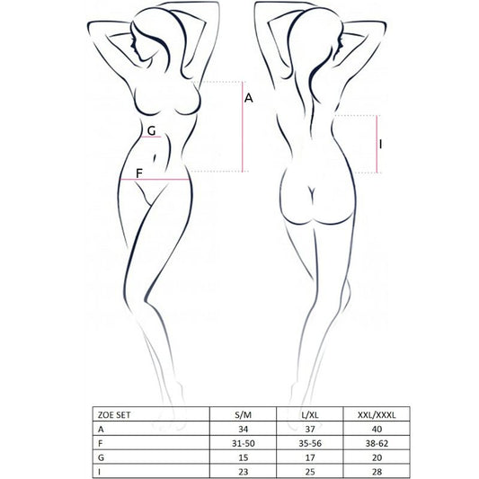 Passion Woman Zoe Set L/xl - UABDSM