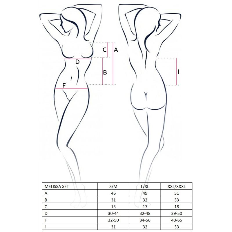 Passion Woman Melissa Set L/xl - UABDSM