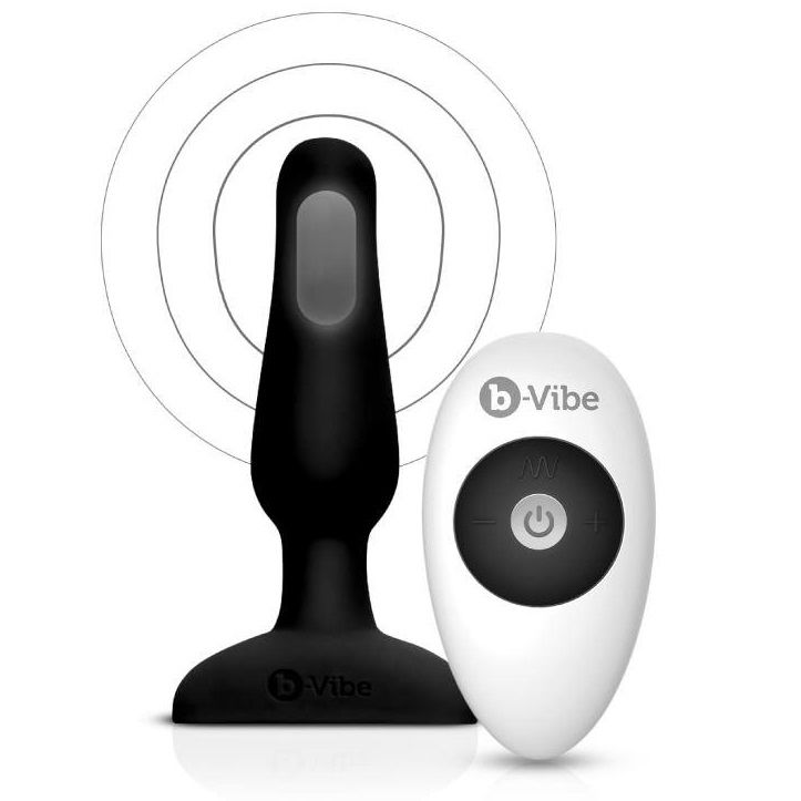 B-vibe Novice Remote Control Plug Black - UABDSM