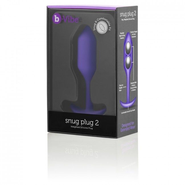 B-vibe Snug Plug 2 Purple - UABDSM