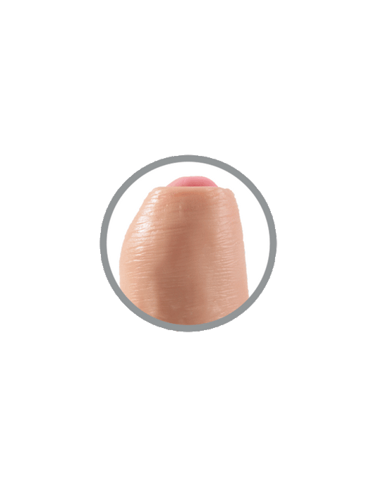 King Cock Realistic Dildo Uncut Flesh 25 Cm - UABDSM