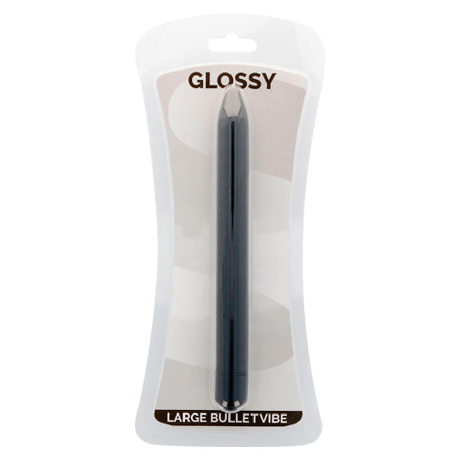 Glossy Slim Vibrator Black - UABDSM