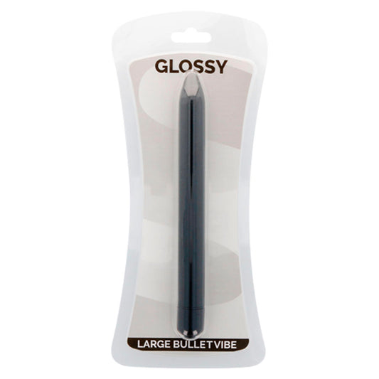 Glossy Slim Vibrator Black - UABDSM