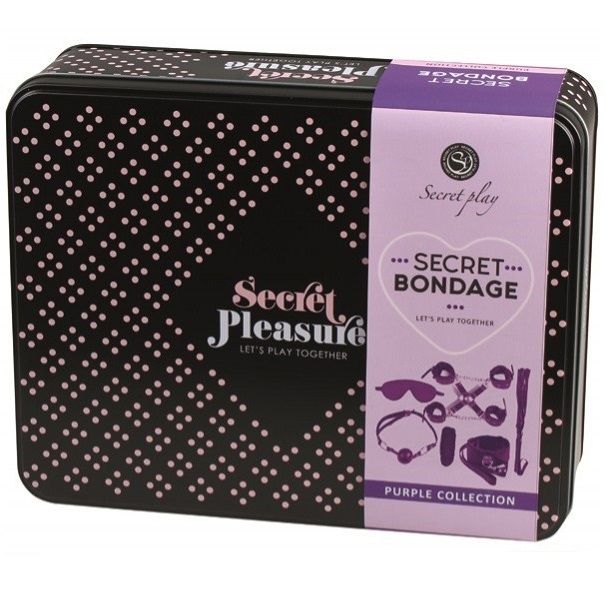Secretplay Bdsm Set 8pcs Purble /black. - UABDSM