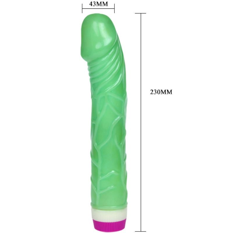 Waves Of Pleasure Vibrator Green 23 Cm - UABDSM