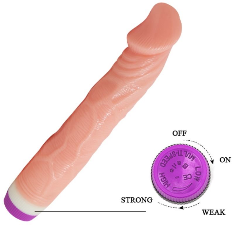 Realistic Vibrator Flesh 22 Cm - UABDSM