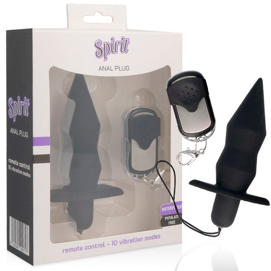Spirit Anal Plug Remote Control Black - UABDSM