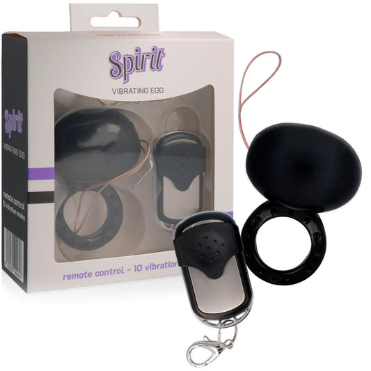 Spirit Vibrating Remote Control Cock Ring Black Spirit Vibrating Remote Control Cock Ring Black - UABDSM