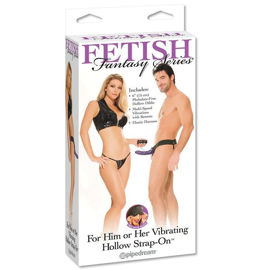 Fetish Fantasy Vibrating Hollow Strap-on For Her Or Him Purple. Fetish Fantasy Vibrating Hollow Strap-on For Her Or Him Purple. - UABDSM
