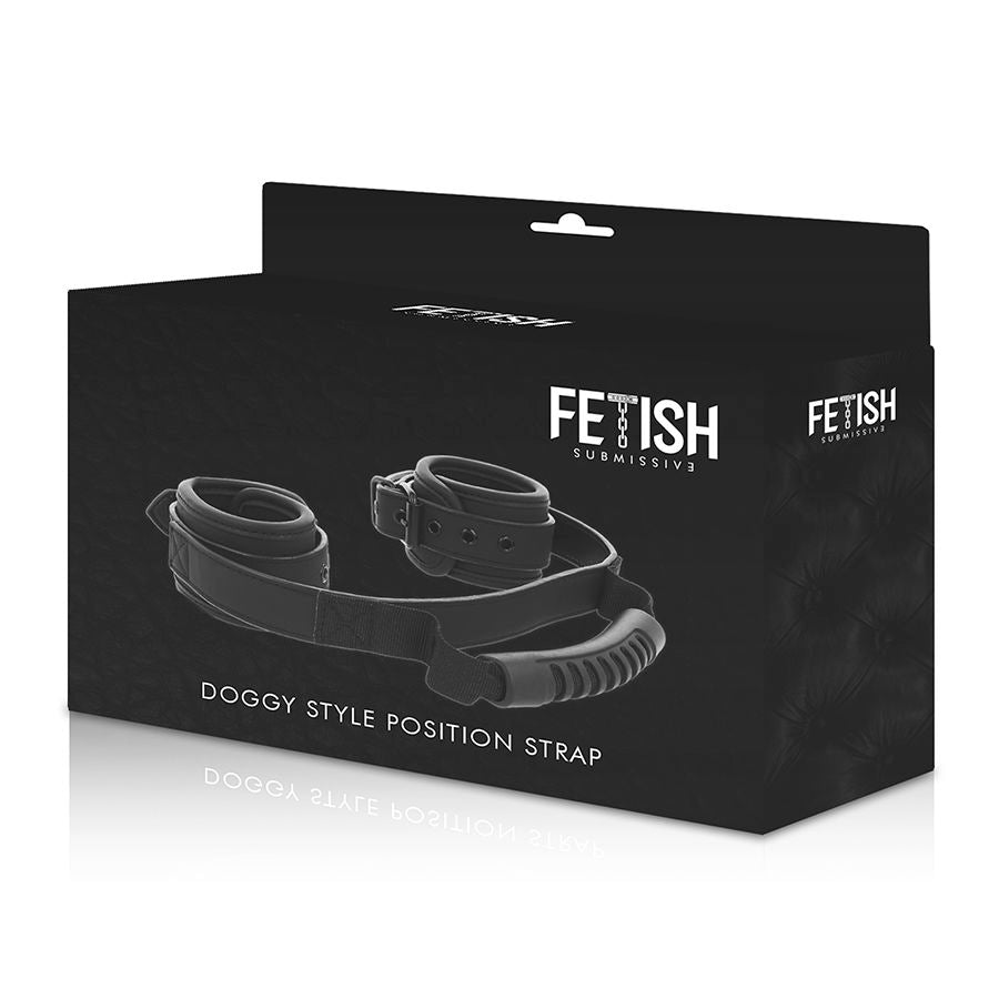 Fetish Submissive Cuffs With Puller - UABDSM