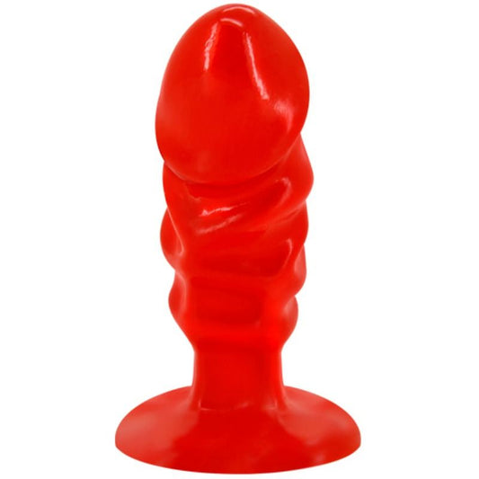 Baile Unisex Anal Plug With Suction Cup Red Baile Unisex Anal Plug With Suction Cup Red - UABDSM