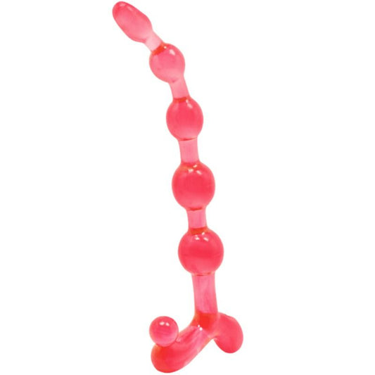Bendy Twist Anal Beads Red - UABDSM
