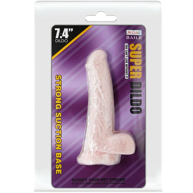 Baile Super Dildo Realistic Dildo Flesh 18.8 Cm - UABDSM