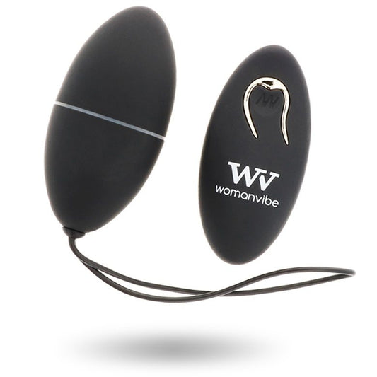 Womanvibe Alsan Egg Remote Control Black Silicone Black Womanvibe Alsan Egg Remote Control Black Silicone Black - UABDSM