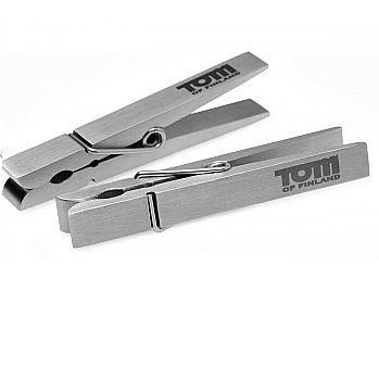 Tom Of Finland Pin Stainless Steel Nipple Clamps Silver Tom Of Finland Pin Stainless Steel Nipple Clamps Silver - UABDSM