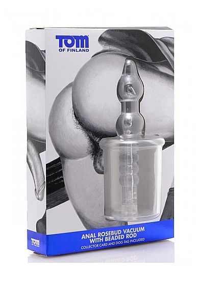 Tom Of Finland Anal Rosebud Vacuum With Beabed Transparent - UABDSM