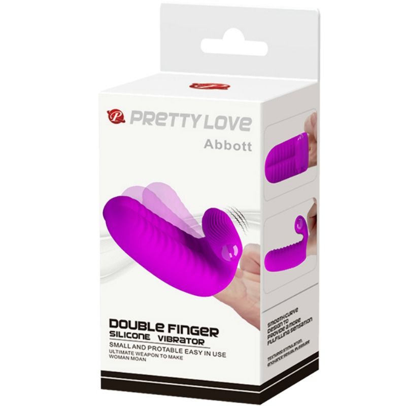 Pretty Love Abbott Stimulating Double Finger Purple - UABDSM