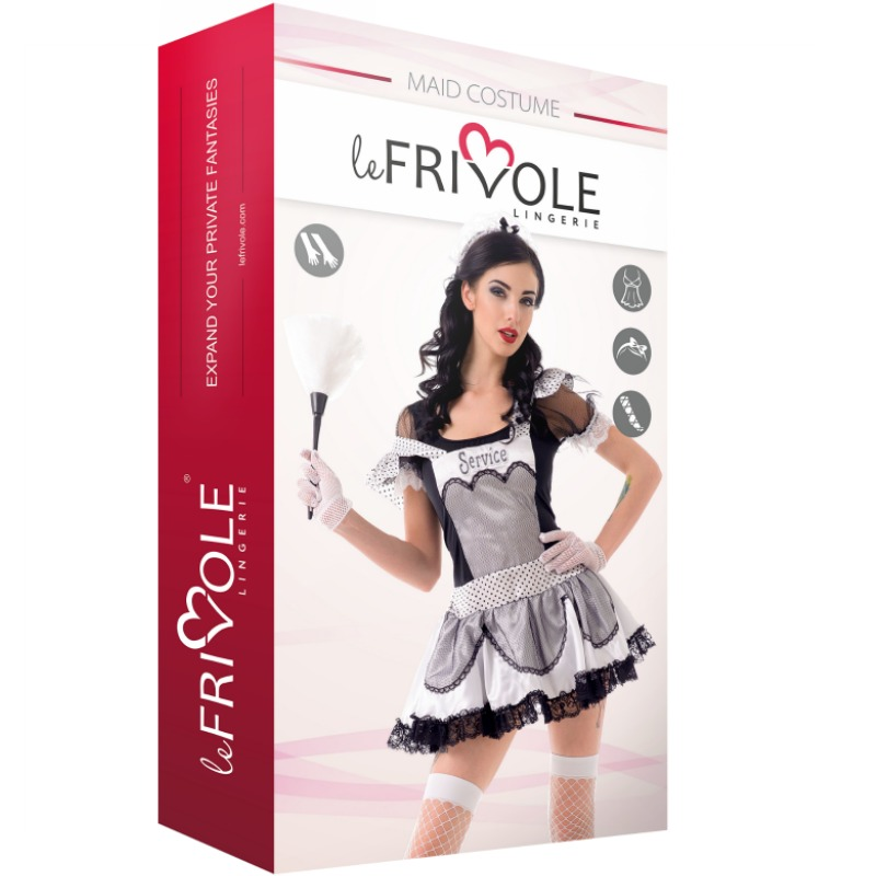 Le Frivole - 02908 Service Girl Costume 4 Pieces Set S/m - UABDSM