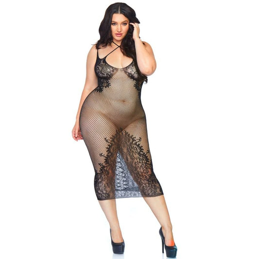 Leg Avenue Dual Strap Halter Dress 1x-2x Leg Avenue Dual Strap Halter Dress 1x-2x - UABDSM