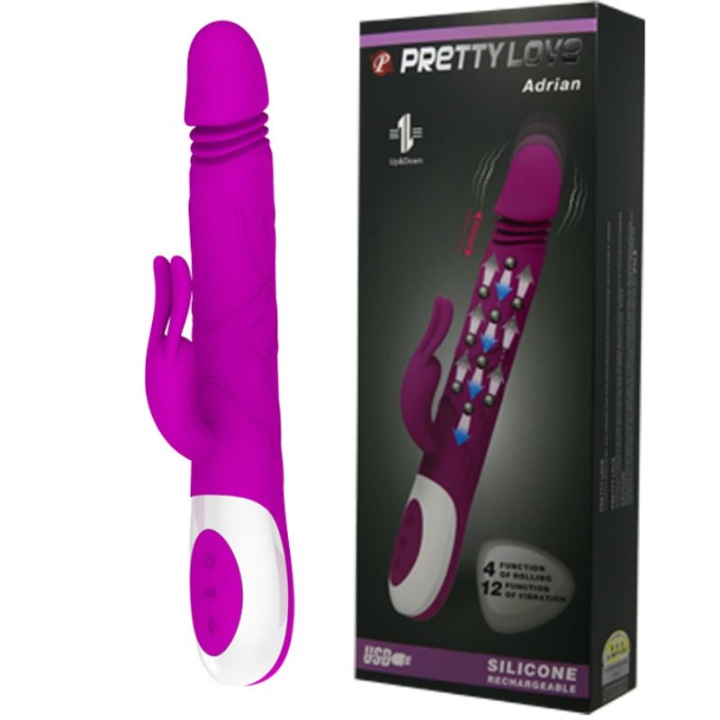 Pretty Love Adrian Vibrator Rotating Function And Up And Down - UABDSM