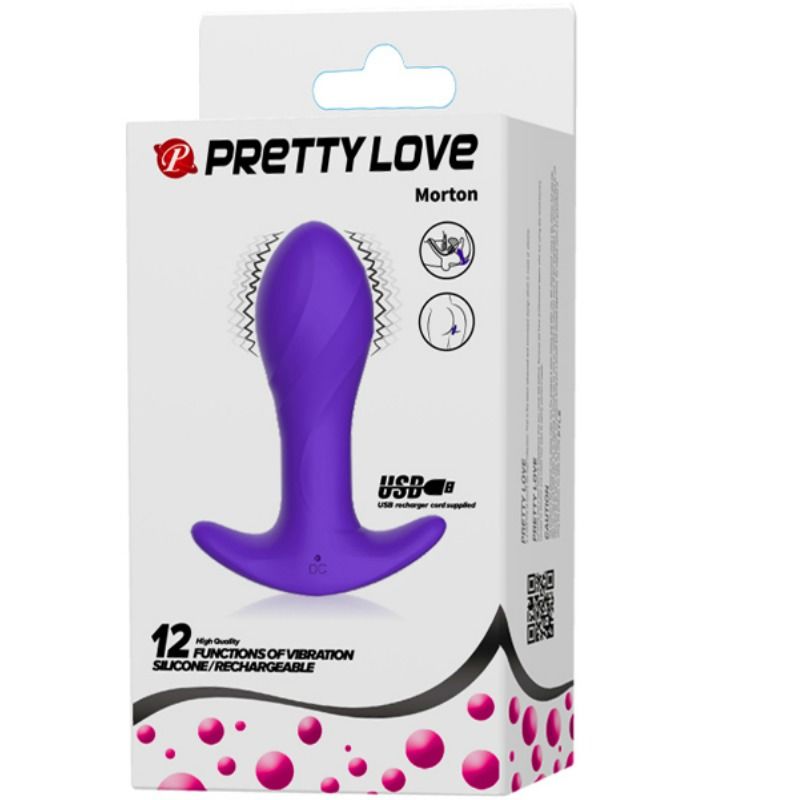 Pretty Love Anal Plug Massager Purple - UABDSM