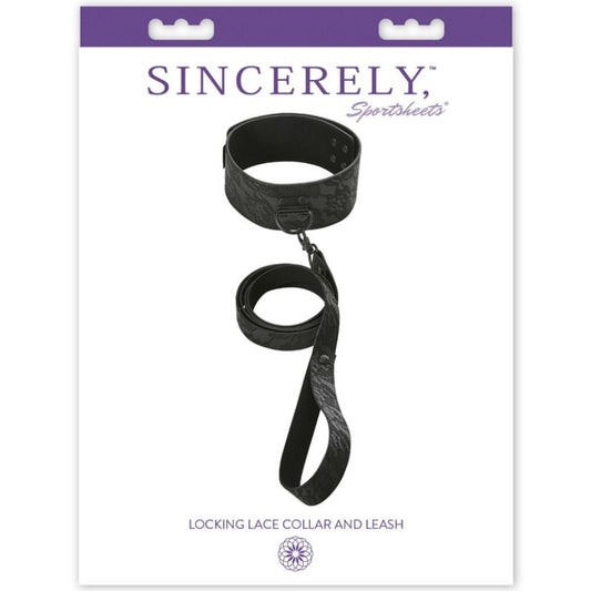 Sportsheets Locking Lace Collar And Leash - UABDSM