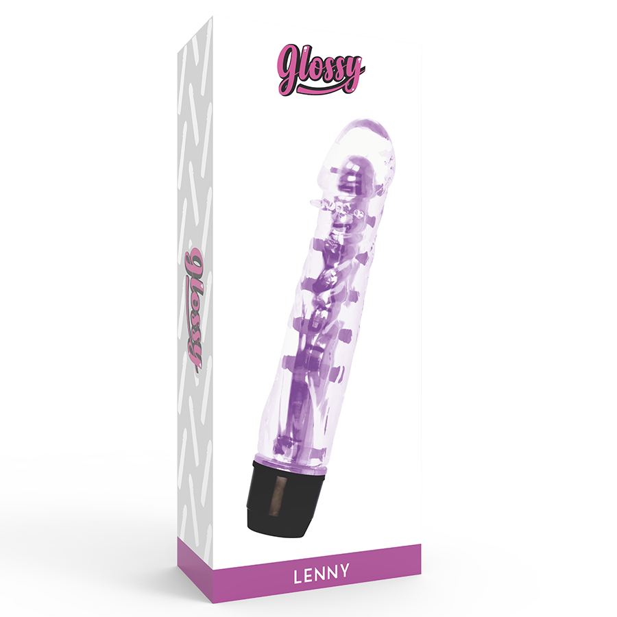 Glossy Lenny Vibrator Purple - UABDSM