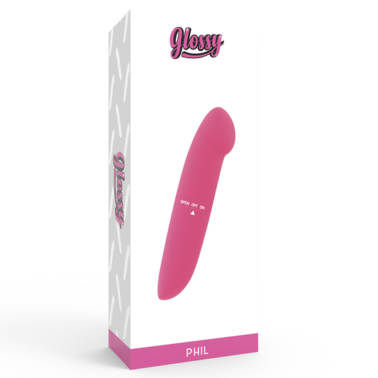 Glossy Phil Vibrator Pink - UABDSM