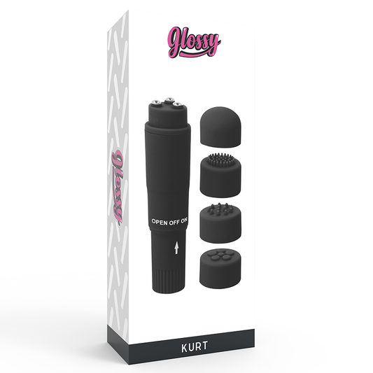 Glossy Kurt Pocket Massager Black - UABDSM