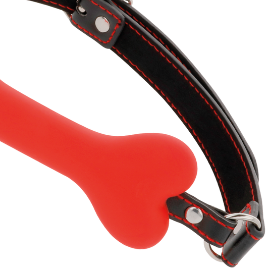 Darkness Bone Gag Silicone Red Darkness Bone Gag Silicone Red - UABDSM