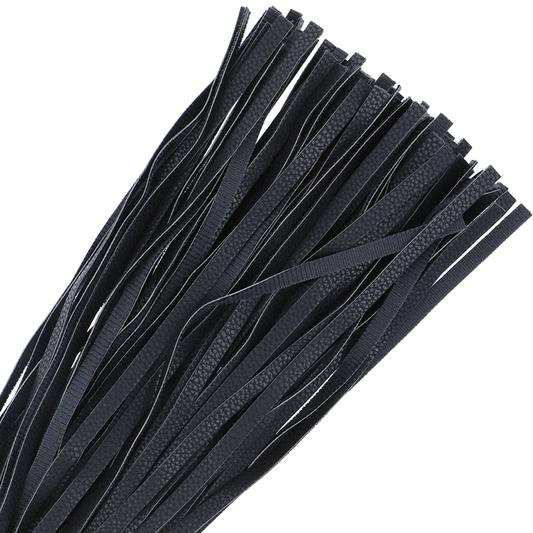 Darkness Black Flogger 42cm Leather - UABDSM