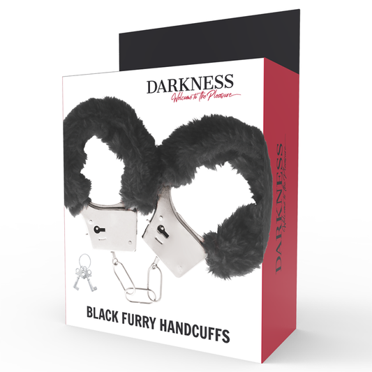 Darkness Pleasure Furry Handcuffs Black Darkness Pleasure Furry Handcuffs Black - UABDSM